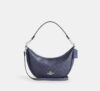 Coach Aria Shoulder Bag In Signature Canvas – Navy / Silver