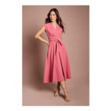 Coast Belted Crepe Dress