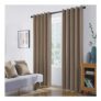 Coastline Luna Blackout Curtains, Mocha, 2 Panels, 66×72