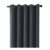 Coastline Luna Blackout Eyelet Curtains, Charcoal, 2 Panels, 90×72 Inches