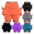 Cocila 2-in-1 Short Leggings for Women, Pockets, Orange, S