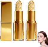 Coellyo True Ph Tone Adjusting Lipstick,2026 New Coellyo Lipstick,Coellyo Truetone – PH Adjusting Lipsticks,Clear to Pink with Gold Foil Moisturizing Lip Balm for Mature Women (2PC)