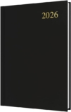 Collins – Essential – 2026 12 Month Calendar Year Planner, Day-To-Page Diary, A5 Hard Cover – Black (ESSA51.99-26)