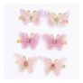Colorful Butterfly Hair Clips for Girls Pink 6-Pack