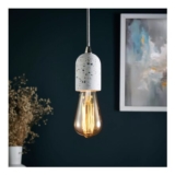 Colours Grey & White Terrazzo Effect Pendant Ceiling Light, (Dia)100mm