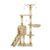Comfortable Cat Tree with Sisal Scratching Posts 138 Cm Beige Paw