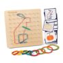 Coogam Wooden Geoboard Pin Grid STEM Puzzle