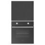 Cooke & Lewis Integrated Fan Oven & Ceramic Hob Black