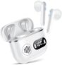 CoolJumper 2026 Ultimate Bluetooth V6.1 Earbuds, Dual LED Display, Mini In-Ear Design, Deep Punchy Bass, 48H Playtime, IP7 Waterproof, White