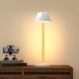 Coollamp Rechargeable LED Table Lamp – Cordless Desk Lamp with Touch Control, 3 Color Temperatures, Dimmable, 6000mAh Battery, IPX4 Waterproof for Bedroom Office Study