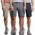 Copper & Oak Mens Cargo Shorts (Blue / Grey / Tan)