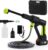 Cordless Pressure Washer 6 in 1 Portable Pressure Washers Pressure Washer Gun with 3-Gear Water Output & 5M Hose 4000mAh Battery Power Washer Jet Wash for Patio, Car, Garden & Boat