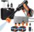 Cordless Pressure Washer, Portable Power Washer, 6 in 1 Battery Pressure Washer with 5M Hose, Jet Wash Tool with Dual Batteries, Handheld Pressure Washer Cleaner for Car/Floor/Garden Cleaning
