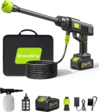 Cordless Pressure Washer with 1X4000mAh Batteries, 870 PSI Portable Power Cleaner with 10-Level Adjustable Pressure & 6-in-1 Nozzle for Cars, Patios & Tap-Free Garden Watering