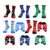 Cosiesnest 5 Pairs Gaming Socks Novelty Cotton
