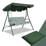 Costway Replacement Canopy For Swing Seat 2 & 3 Seater Sizes 114 x 168cm-Green – Sold & shipped by FDS Corporation Limited