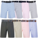 Cotton Chino Shorts Belt with Code (8 Styles available, S-XXL)