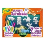Crayola Scribble Scrubbie Glow Dino Pets – 6 Colour Pack