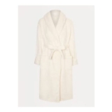 Cream Belted Fleece Dressing Gown