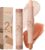 Cream Bronzer Contour Highlighter Stick – Double-End Cream Contouring Stick 2-in-1 Contour Stick with Contouring and Highlighter Long Lasting Waterproof Defined and Chiseled Look