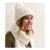 Cream Cable Knit Faux Fur Pom Pom Bobble Hat
