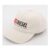 Cream Distressed Logo Cap