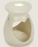 Cream Heart Cut-Out Oil Burner ( Set of 2 ) Free C&C