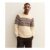 Cream Regular Fairisle Fluffy Knit Crew Neck Jumper