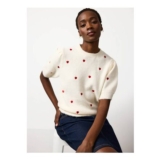 Cream Valentines Day Top
