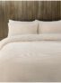 Cream or Charcoal Corduroy Single Duvet Set (free C&C)