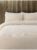 Cream or Charcoal Corduroy Single Duvet Set (free C&C)