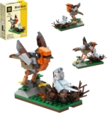 Creative Birds Nest Building Blocks Set – 131pcs Model Kit for Adults, Customizable Display for Home Décor & Unique Gift Idea, Building Kits for Adults & Nature-Themed Presents