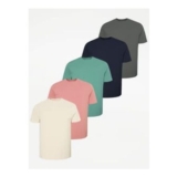 Crew Neck T-Shirts 5 Pack