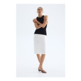 Crinkled Pencil Skirt