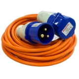 Crusader Products Male-to-Female 10M Extension Lead Cable, Heavy Duty, 240V 16A Camping Caravan Hook Up Cable.