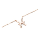 Crystal Zodiac Chain Necklace Rose Gold