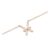 Crystal Zodiac Chain Necklace Rose Gold
