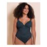 Curvy Kate Logo All Night Lace Plunge Body Denim Blue