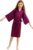 CuteOn Kids Girls Satin Silk Kimono Robe Dressing Gown Bathrobe Nightwear for Spa Wedding Birthday Party Dress