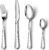 Cutlery Set, NINIROR 16 Piece Food-Grade Stainless Steel Flatware Set Silverware Set for 4 People Include Spoon Knife and Fork Sets Mirror Polished Dishwasher Safe for Home Restaurant Modern Design