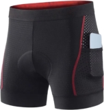 Cycling Shorts Mens Sports Mens Cycling Underwear Liner Riding Breathable Undershorts Shock Absorption, Flat