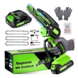 DEAL STACK – Cordless 6 Mini Chainsaw, 850W, 1 Battery, 3 Chains