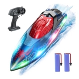 DEERC RC Spider Boat with LED Light for Kids, 2.4Ghz