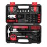 DEKO Tool Kit Set Box 62 Piece Home Repair DIY Tools Basic Hand Toolbox Sets for Home (Red) Sold by DEKO-EU / FBA