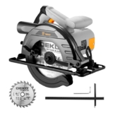 DEKOPRO 1200W High-Power Saw with 165mm 24T Blade, 4800 RPM, Max Cut Depth 55mm – Sold by DEKO-EU / FBA