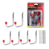 DEKTON 6PC 12cm x 8cm General Purpose Wall Hooks – Max Capacity of 25kg