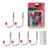 DEKTON 6PC 12cm x 8cm General Purpose Wall Hooks – Max Capacity of 25kg