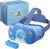 DESTEK V5 VR Headset for Kids, Gift Ideas for Children, 110 FOV HD Virtual Reality Headset,Bluetooth Controller for Phone Learning Toys for Boys and Girls 5-15 Years Old