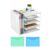 DIBALIYI 5-Tier Mesh Desk Organizer with File Holders, White
