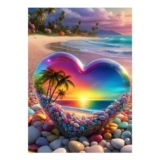 DIY Crystal Love Heart Stone Diamond Painting